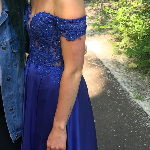 Dresses Royal Blue Corset Prom Dress Poshmark
